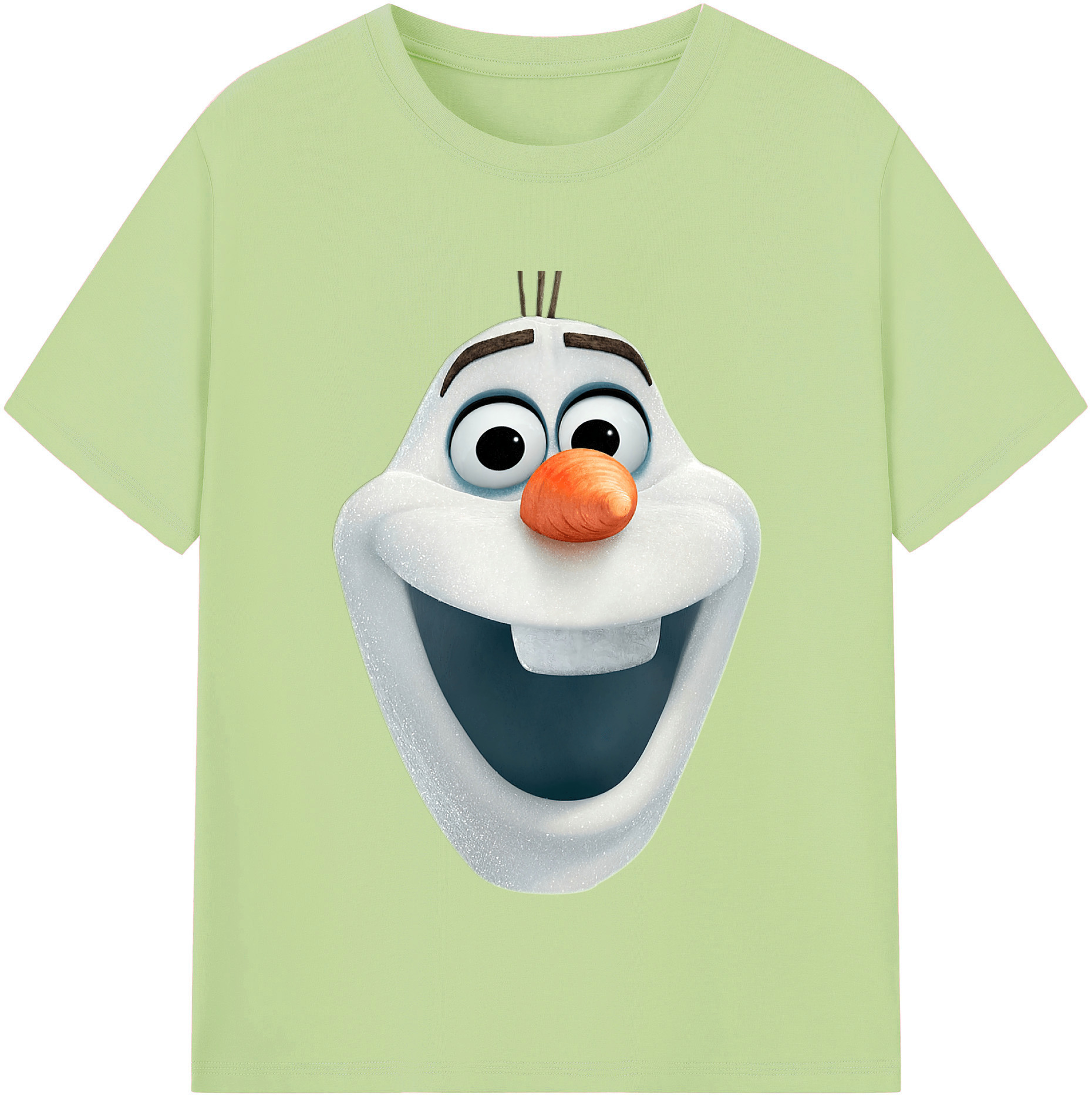 （画像用） アナと雪の女王 アンナ エルサ Frozen Anna Elsa 綿100％半袖Tシャツ（フロントプリント）